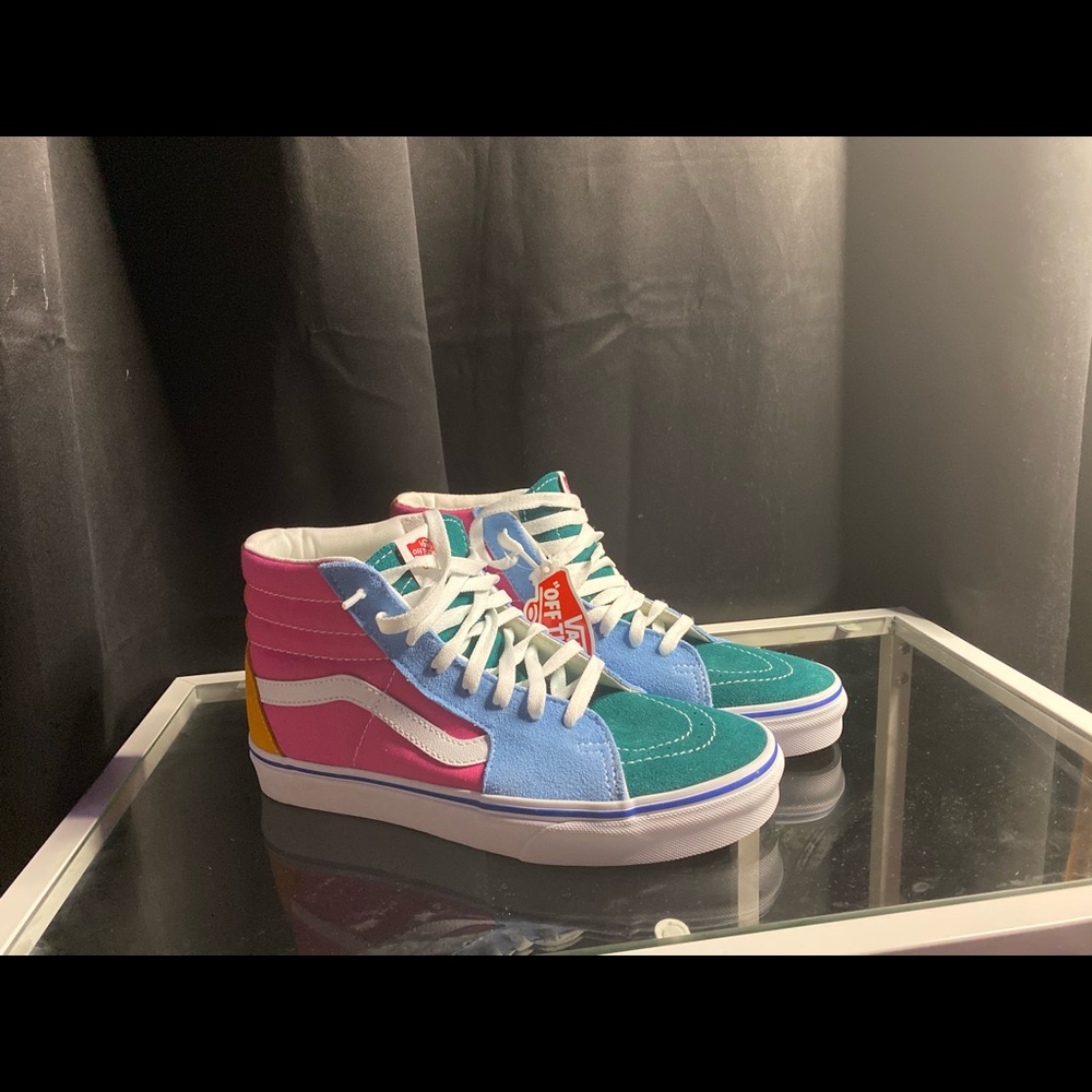 Vans Sk8 Hi Color-Block Skate Shoe - Multi